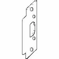 Don-Jo Don Jo 2-SS-SL Security Strike, 4-7/8"x1-1/4", Silver - Pkg Qty 10