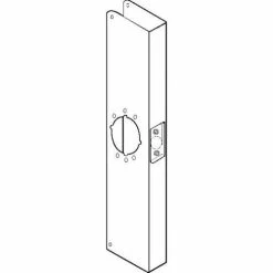 Don-Jo Don Jo 20-CW-10B Wrap Around, 5"x20", 2-3/4"Backset, Oil Rubbed Bronze