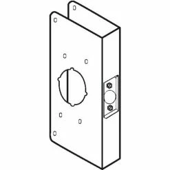 Don-Jo Don Jo 4500-CW-10B Wrap Around For Mounting Hospital Push/Pull Latches, 2-3/4"Backset, ORB