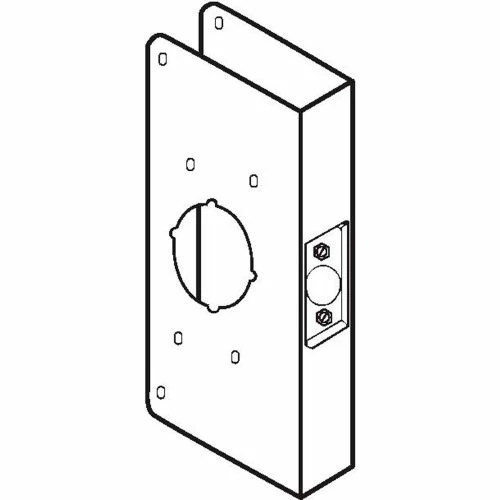 Don-Jo Don Jo 4550-CW-PB Wrap Around For Mounting Hospital Push/Pull Latches, 5"Backset, Polish Brass 1 Don-Jo Don Jo 4550-CW-PB Wrap Around For Mounting Hospital Push/Pull Latches, 5"Backset, Polish Brass