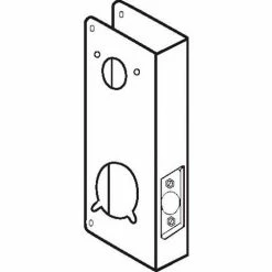 Don-Jo Don Jo 5000-CW-S Wrap Around For Kaba/Simplex 1000, E-2000, 4000 & 5000 Series, Stainless Steel