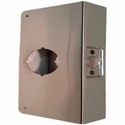 Don-Jo Don Jo 61-CW-S Wrap Around For Cylindrical Door Locks W/ 2-1/8"Hole, 4"x4-1/2", Stainless Steel - Pkg Qty 10