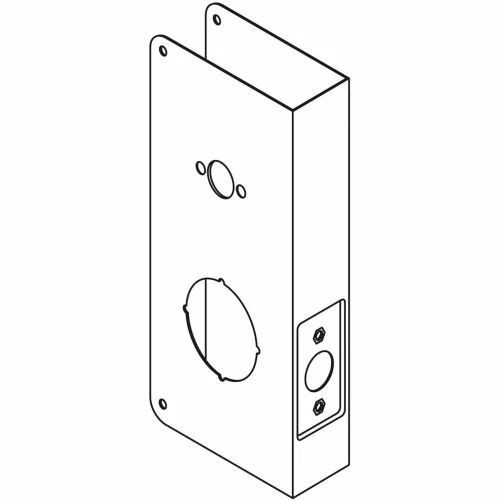Don-Jo Don Jo 6200-PB-CW Wrap Around Plate, Polish Brass 1 Don-Jo Don Jo 6200-PB-CW Wrap Around Plate, Polish Brass