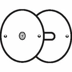 Don-Jo Don Jo BF 135-SL Hole Filler Plate, 3-3/4"Dia, Silver Coated - Pkg Qty 10