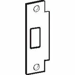 Don-Jo Don Jo BFD-2-SL, ANSI Strike Deadbolt For Hollow Metal Frame, 4-7/8"x1-1/4", Silver Coated - Pkg Qty 10