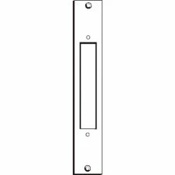 Don-Jo Don Jo DBS 2478-SL, ANSI Strike For Deadbolt, 4-7/8"x1-1/4", Silver Coated - Pkg Qty 10