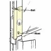 Don-Jo Don Jo LP 307-DU Latch Protector For AL Entrance Doors, 2-5/8"x7", Dura Coated - Pkg Qty 10