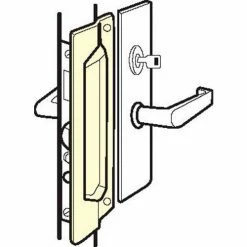 Don-Jo Don Jo PMLP 211-BP Pin Latch Protector For Outswing Doors, 3"x11", Brass Plated - Pkg Qty 10