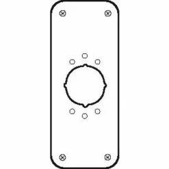 Don-Jo Don Jo RP 13509 2-630 2 Remodeler Plate, 3-1/2"x9", .032 thick, Stainless Steel - Pkg Qty 10