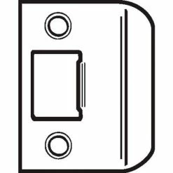 Don-Jo Don Jo ST 214-605 Replacement Strike, 2-1/4"x1-1/4", Polish Brass - Pkg Qty 10