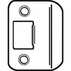 Don-Jo Don Jo ST 214 RC-619 Replacement Strike W/Radius Corner, 2-1/4"x1-1/4", Satin Nickel - Pkg Qty 10