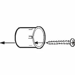 Don-Jo Don Jo TS 100-CP Thimble Strike, 1"Dia, Chrome Plated - Pkg Qty 10