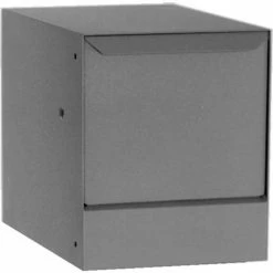 dVault Thru-Wall Package Drop with Tilt-Out Door VWM0062S - Gray -Doors & Windows Sales DVA DVWM0062S 2