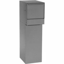 dVault Thru-Wall Package Drop Vault Plus DVWM0062SA w/Bottom Hold Rear Access - Gray -Doors & Windows Sales DVA DVWM0062SA 2