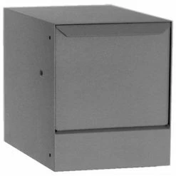 dVault Thru-Wall Package Drop with Tilt-Out Door VWM0062S - Gray