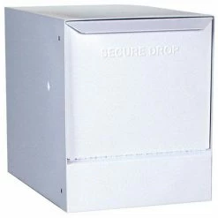 dVault Thru-Wall Package Drop with Tilt-Out Door DVWM0062S - White