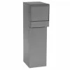dVault Thru-Wall Package Drop Vault Plus DVWM0062SA w/Bottom Hold Rear Access - Gray