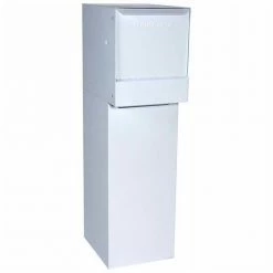 dVault Thru-Wall Package Drop Vault Plus DVWM0062SA w/Bottom Hold Rear Access - White