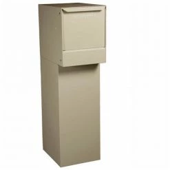 dVault Thru-Wall Package Drop Vault Plus DVWM0062SA w/Bottom Hold Rear Access - Sand