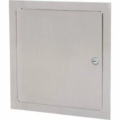 Elmdor Drywall Door Stainless Steel with Cyinder Lock, 16 ga