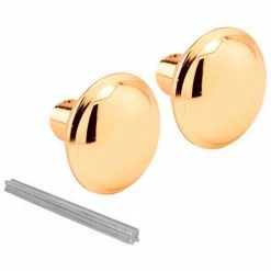 Prime-Line Products Prime-Line® Brass-Plated Victorian-Style Knob Set, E 2280