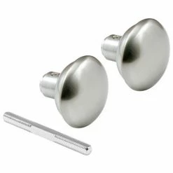 Prime-Line Products Prime-Line® Satin Nickel Victorian-Style Knob Set, E 2498