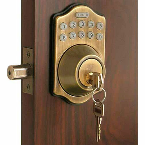 LockeyUSA Lockey Electronic Digital Door Lock E-910R Deadbolt, Antique Bronze 1 LockeyUSA Lockey Electronic Digital Door Lock E-910R Deadbolt, Antique Bronze