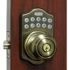 LockeyUSA Lockey Electronic Digital Door Lock E-930R Knob Lock, Antique Bronze