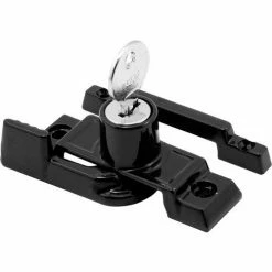 Prime-Line Products Prime Line F 2583 Window Sash Lock, Keyed Cam Action, Universal, Black Diecast