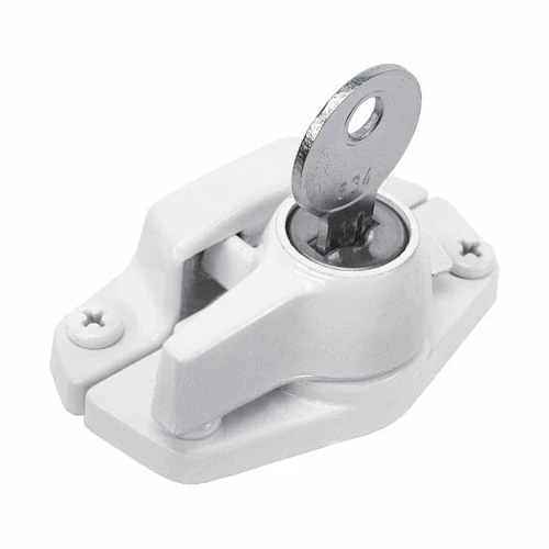 Prime-Line Products Prime Line F 2646 Window Sash Lock, Keyed, White Diecast 1 Prime-Line Products Prime Line F 2646 Window Sash Lock, Keyed, White Diecast