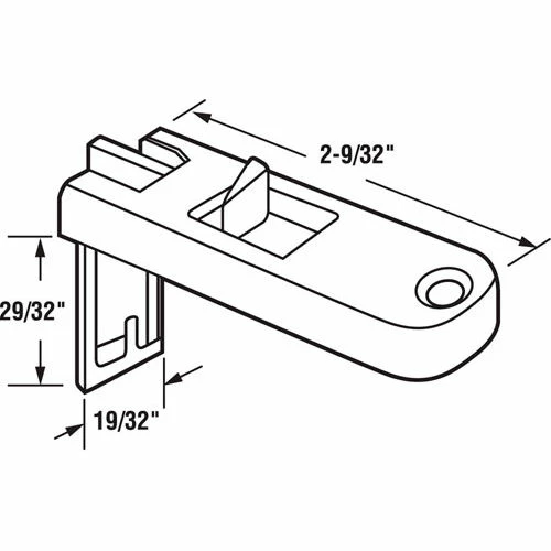 Prime-Line Products Prime Line F 2788 Window Tilt Latch, 1Pr, White Plastic 2 Prime-Line Products Prime Line F 2788 Window Tilt Latch, 1Pr, White Plastic - Image 2