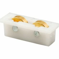 Prime-Line Products Prime-Line G 3119 Sliding Window Tandem Roller Assembly, 1/2"Flat Brass Wheels