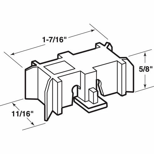 Prime-Line Products Prime-Line G 3166 Sliding Window Roller Assembly, 1/2" Brass Wheel 2 Prime-Line Products Prime-Line G 3166 Sliding Window Roller Assembly, 1/2" Brass Wheel - Image 2