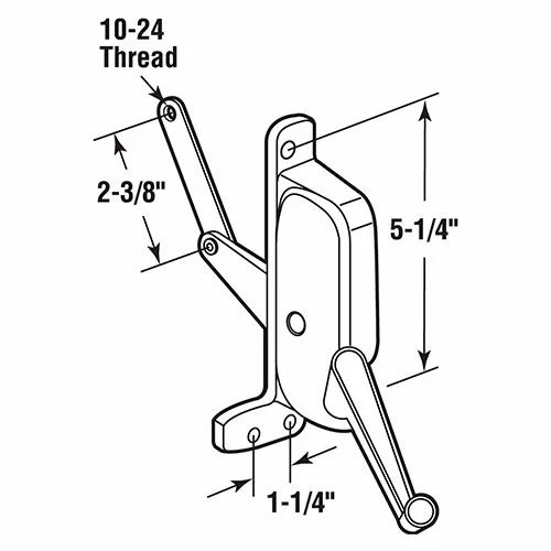 Prime-Line Products Prime-Line H 3678 Awning Window Operator, Right Hand, TUCKER 2 Prime-Line Products Prime-Line H 3678 Awning Window Operator, Right Hand, TUCKER - Image 2