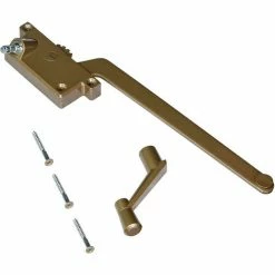 Prime-Line Products Prime-Line H 3914 Wood Casement Operator with 9-Inch Surface Mount, Left Hand, Bronze