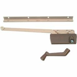 Prime-Line Products Prime-Line H 3949 Wood Casement Operator with Track and 9-1/2-Inch Arm, Bronze