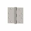 Hager Companies 1279 Full Mortise, Five Knuckle, Plain Bearing, Standard Weight Hinge 4.5" X 4.5" Us26d