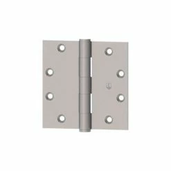Hager Companies 1279 Full Mortise, Five Knuckle, Plain Bearing, Standard Weight Hinge 4.5" X 4.5" Us26d