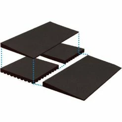 EZ-ACCESS® Transitions® Rubber Mat Threshold Risers TMEMR 2.25 - 24" x 24" - 850 Lb. Cap.