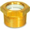 Brass Fluid Level Sight w/ ESG Glass w/o Reflector - R 1/2" Conical Thread - J.W. Winco 8CSMG