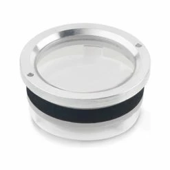 Aluminum Press Fit Fluid Level Sight Glass w/o Indicator - Fits 28mm (1.10") Bore - J.W. Winco RD2/A