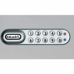 Codelocks 4-In-1 Electronic Cam Lock, KL1006RH-SG, Up To 1" Thick Matl, RH Horz, Silver Gray
