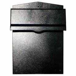 QualArc Collection Mailbox W/Chute LIB-BL-LM6-810 Rear Access Wall Mount 11-1/2x14x16-1/2 Black