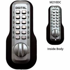 LockeyUSA Lockey Digital Door Lock M210 Mechanical Keyless Deadbolt Double Combination, Marine Grade