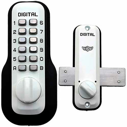 LockeyUSA Lockey Digital Door Lock M220 Surface Mount Deadbolt, White 1 LockeyUSA Lockey Digital Door Lock M220 Surface Mount Deadbolt, White
