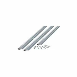 M-D Building Products M-D Flat Profile Door Jamb Weatherstrip 3 Piece Kit, 01438, Aluminum, includes hardware for install