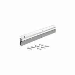 M-D Building Products M-D Door Sweep Aluminum W/ Triple Fin Vinyl Seal, 05082, Silver, 32"