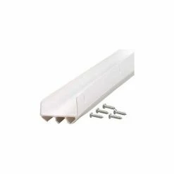 M-D Building Products M-D U-Shaped Door Bottom W/Vinyl Fins, 06528, White, 36"