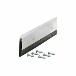 M-D Building Products M-D Commercial Grade Door Sweep W/EPDM Rubber Insert, 68247, Silver, 36"