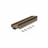 M-D Building Products M-D U-Shaped Door Shoe W/Drip Cap & Vinyl Insert, 69562, Bronze, 48"
